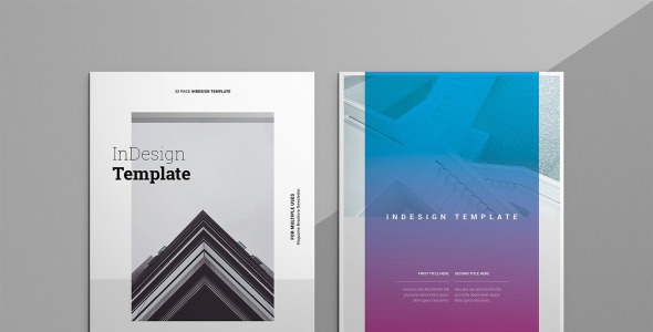 Magazine Template на тему графика