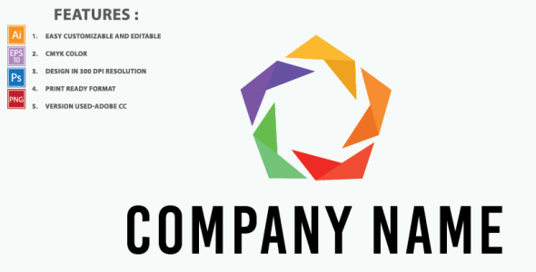 Шаблон логотипа на тему графика