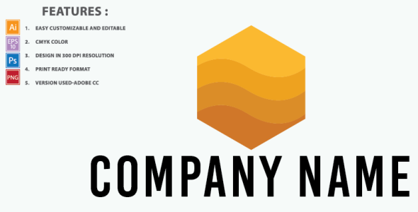 Шаблон логотипа на тему графика