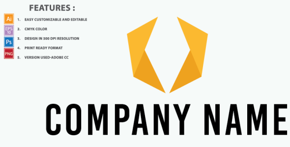 Шаблон логотипа на тему графика