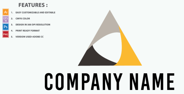 Шаблон логотипа на тему графика