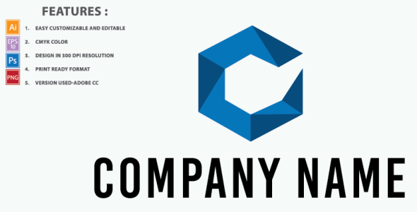 Шаблон логотипа на тему графика