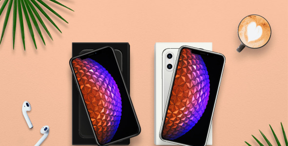 Мокап для продукта на тему графика