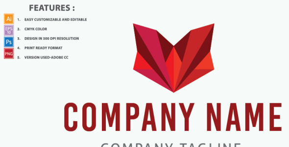 Шаблон логотипа на тему графика