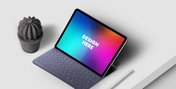 Мокап для продукта на тему графика