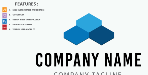 Шаблон логотипа на тему графика