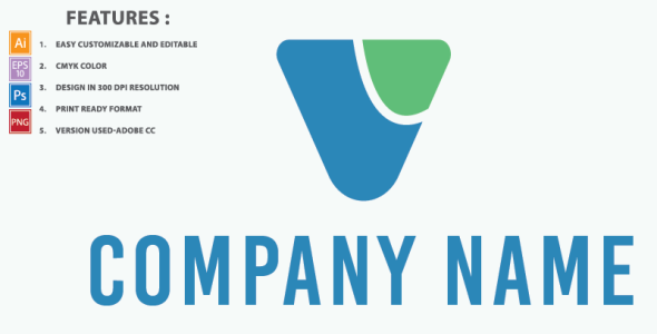 Шаблон логотипа на тему графика