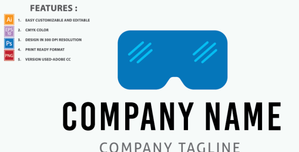 Шаблон логотипа на тему графика