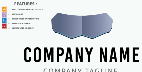 Шаблон логотипа на тему графика