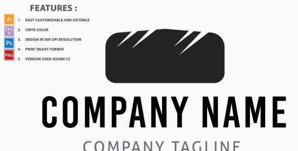 Шаблон логотипа на тему графика