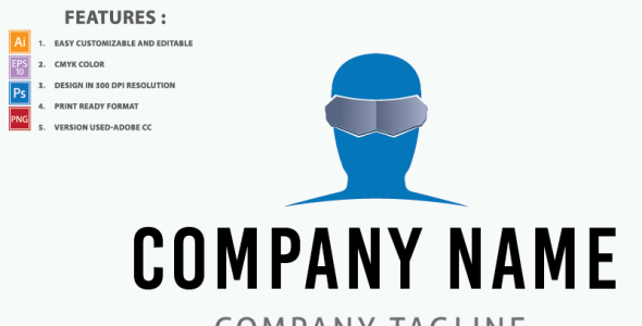 Шаблон логотипа на тему графика