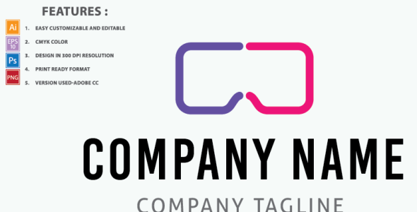 Шаблон логотипа на тему графика