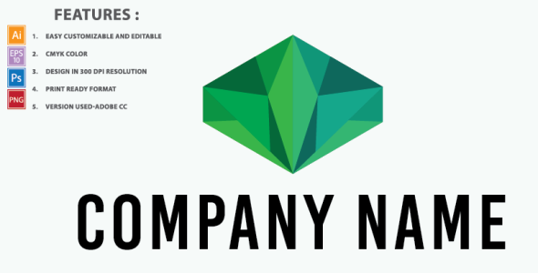 Шаблон логотипа на тему графика