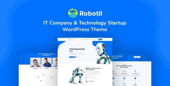 IT Company &amp; Technology Startup WordPress Theme