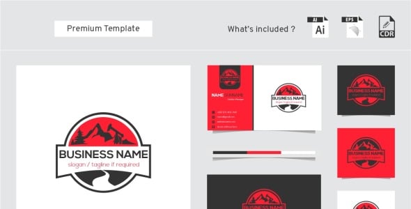 Шаблон логотипа на тему графика