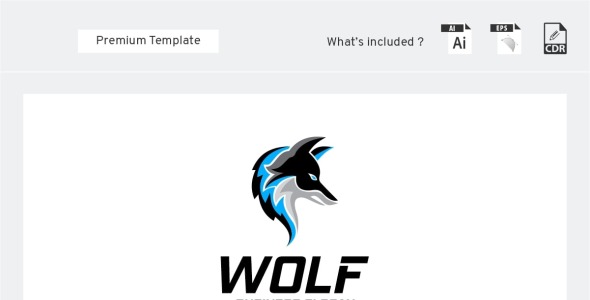 Шаблон логотипа на тему графика