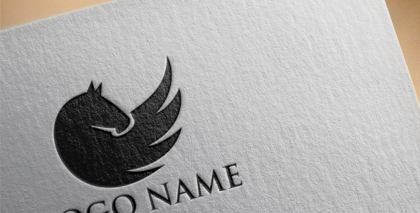 Шаблон логотипа на тему графика