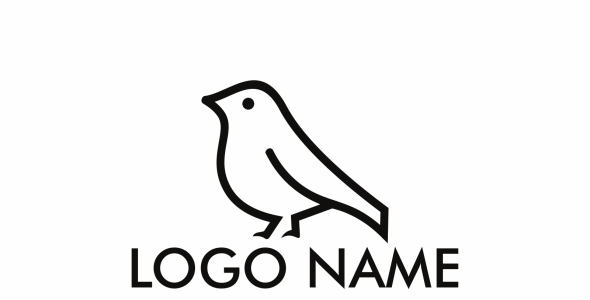 Шаблон логотипа на тему графика