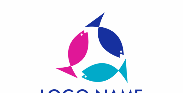 Шаблон логотипа на тему графика