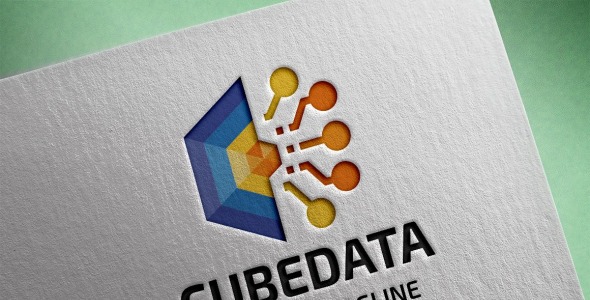 Шаблон логотипа на тему графика