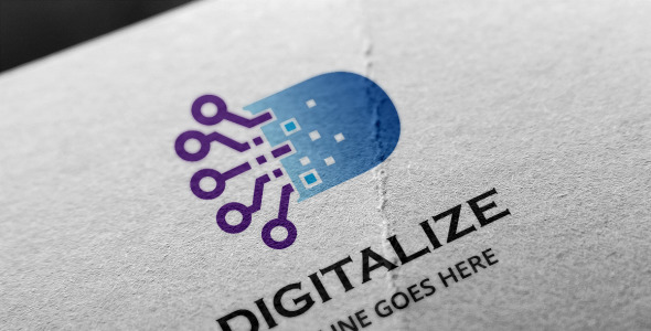 Шаблон логотипа на тему графика