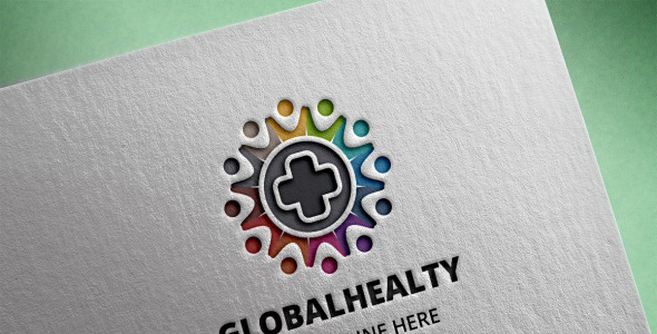 Шаблон логотипа на тему графика