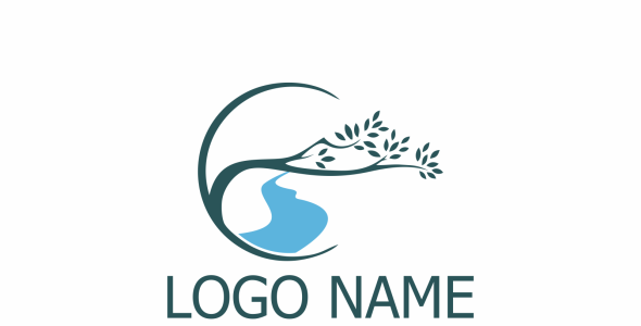 Шаблон логотипа на тему графика