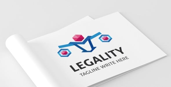 Шаблон логотипа на тему графика