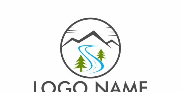 Шаблон логотипа на тему графика