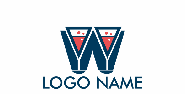 Шаблон логотипа на тему графика