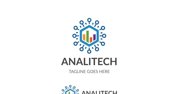 Шаблон логотипа на тему графика