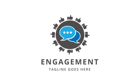 Шаблон логотипа на тему графика