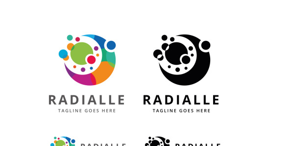 Шаблон логотипа на тему графика