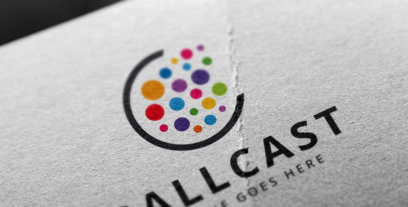 Шаблон логотипа на тему графика