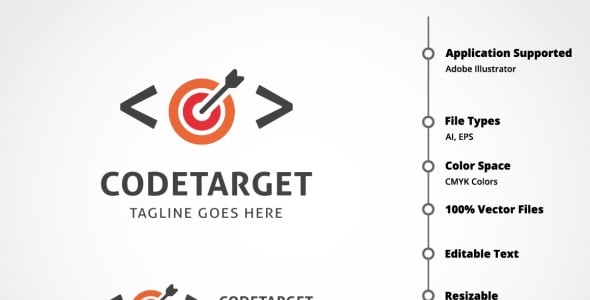 Шаблон логотипа на тему графика