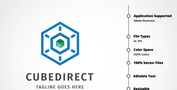 Шаблон логотипа на тему графика