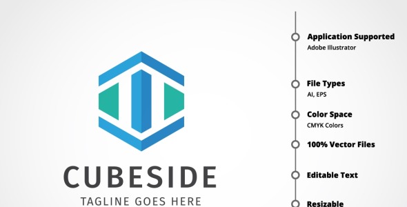 Шаблон логотипа на тему графика