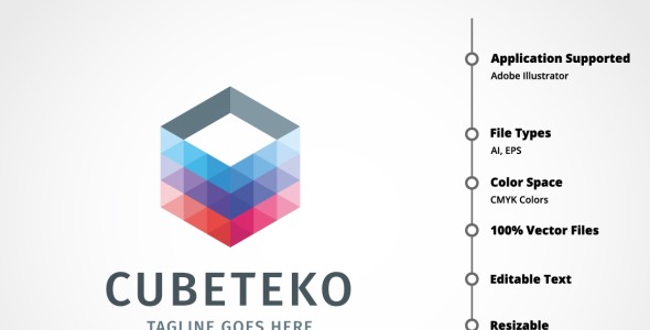 Шаблон логотипа на тему графика