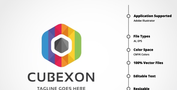 Шаблон логотипа на тему графика