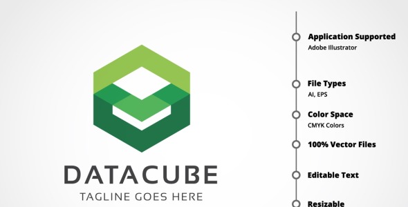 Шаблон логотипа на тему графика