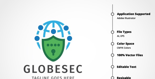 Шаблон логотипа на тему графика