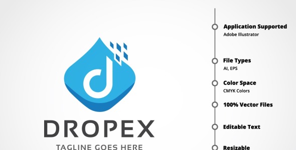 Шаблон логотипа на тему графика