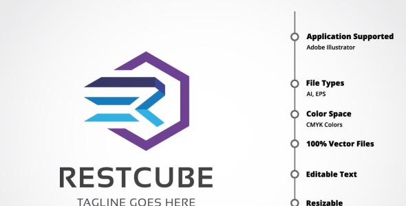 Шаблон логотипа на тему графика