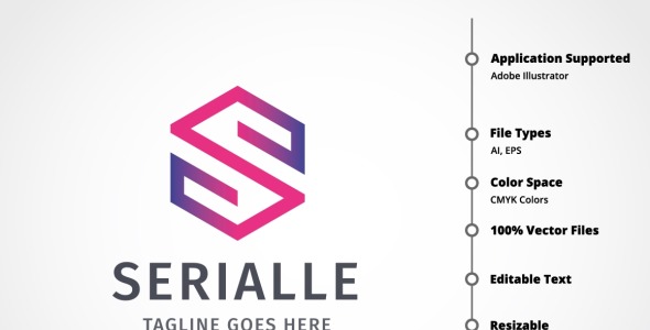 Шаблон логотипа на тему графика