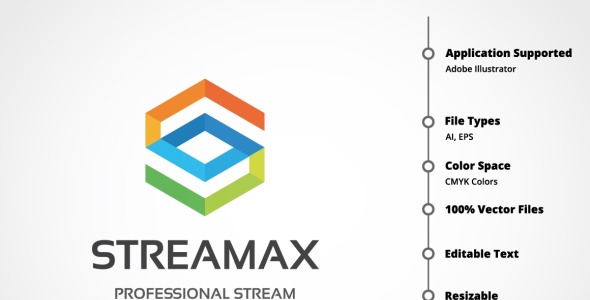 Шаблон логотипа на тему графика