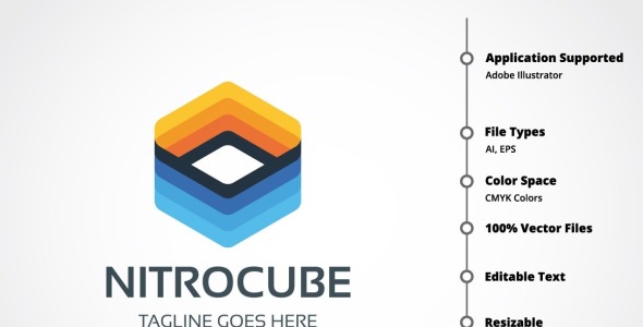 Шаблон логотипа на тему графика