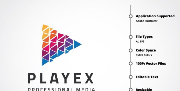 Шаблон логотипа на тему графика