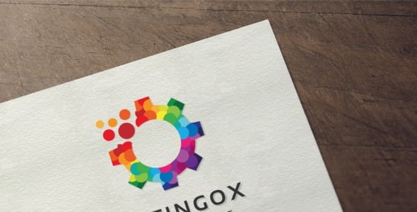 Шаблон логотипа на тему графика