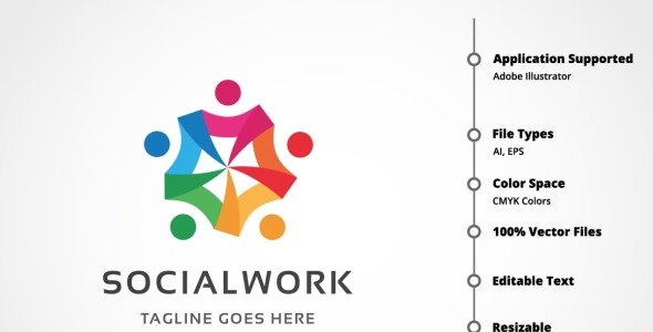 Шаблон логотипа на тему графика