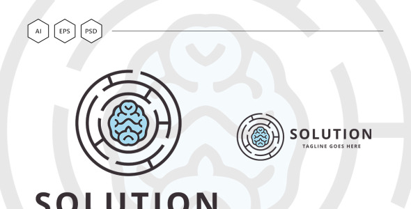 Шаблон логотипа на тему графика